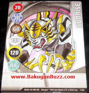 Bakugan Battle Brawlers Red Ability Card Perfect Aim BA222-AB-SM-GBL 27/48b