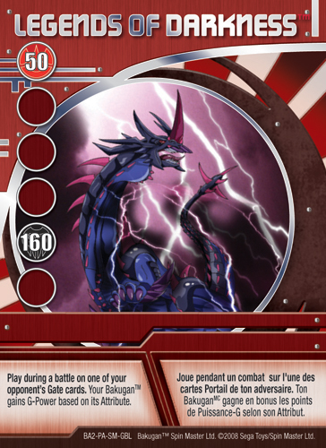 BA2 LegendsofDarkness Bakugan Promo Card Set