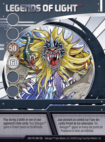 BA4 LegendsofLight Bakugan Promo Card Set