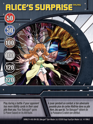 14McD Alices Surprise Bakugan 1 18McD Promo Card Set