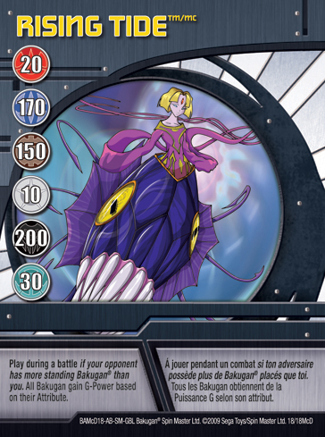 18McD Rising Tide Bakugan 1 18McD Promo Card Set