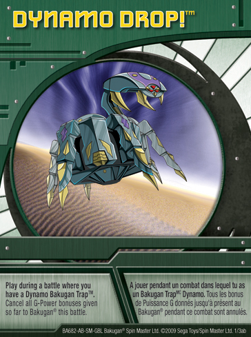 1ab Dynamo Drop Bakugan 1 3ab Card Set