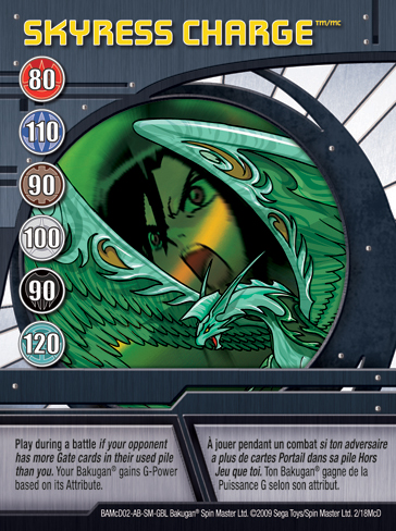 2McD Skyress Charge Bakugan 1 18McD Promo Card Set