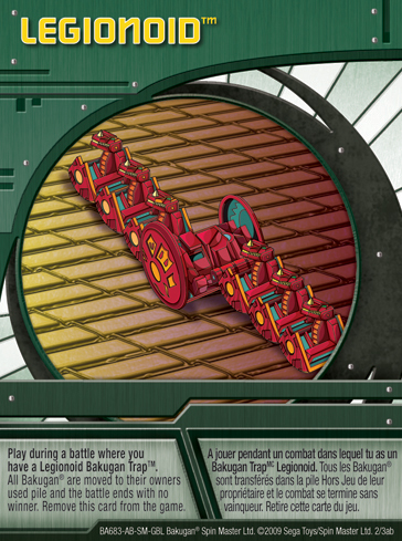 2ab Legionoid Bakugan 1 3ab Card Set