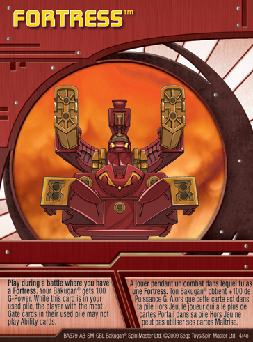 4o Fortress Bakugan 1 4o Card Set