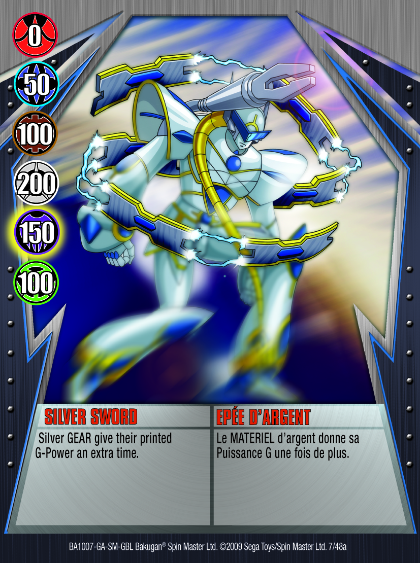 07a Silver Sword Battle Crusher Bakugan Battle Gear