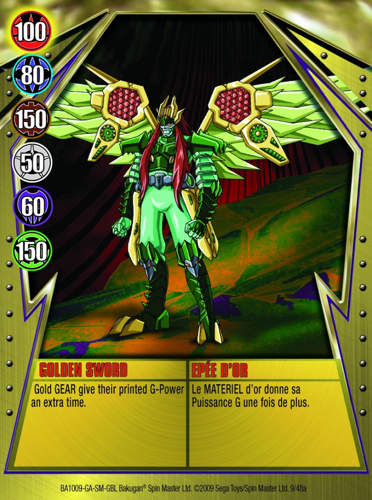 09a Golden Sword 762x1024 Bakugan Gundalian Invaders 1 48a Card Set