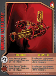 zukanator Bakugan 1 4b Battle Gear Card Set