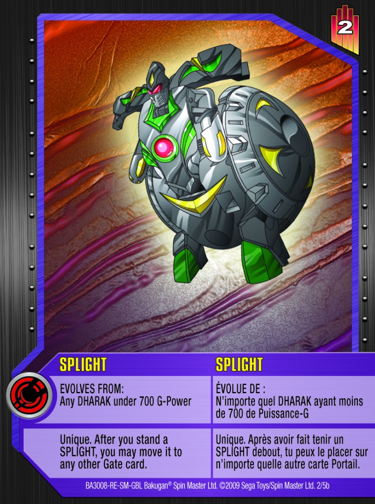 02b Splight 762x1024 Bakugan Gundalian Invaders 1 5b Special Evolution Card Set