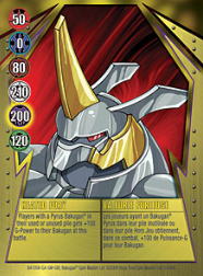 10 48b Heated Fury Bakugan Gundalian Invaders 1 48b Card Set