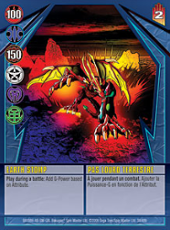 38 48b Earth Stomp Bakugan Gundalian Invaders 1 48b Card Set
