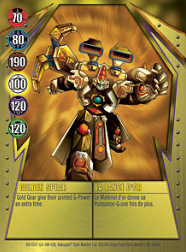 9 48b Golden Spear Bakugan Gundalian Invaders 1 48b Card Set