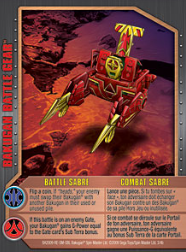 battle sabre Bakugan 1 4b Battle Gear Card Set