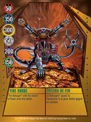 18 48c Fire Dodge Bakugan Gundalian Invaders 1 48c Card Set