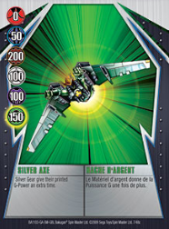 7 48c Silver Axe Bakugan Gundalian Invaders 1 48c Card Set