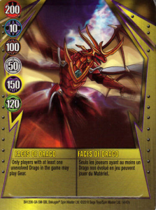 14e Faces of Drago 223x300 Bakugan Gundalian Invaders 1 47e Card Set