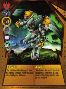 22e Gravity 223x300 Bakugan Gundalian Invaders 1 47e Card Set