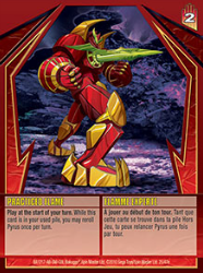 25e Practiced Flame Bakugan Gundalian Invaders 1 47e Card Set
