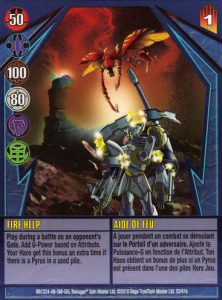 32e Fire Help 222x300 Bakugan Gundalian Invaders 1 47e Card Set