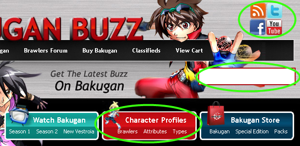 siteupdate Bakugan Buzz Site Updates