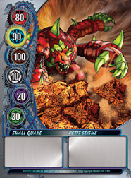 3f Small Quake Bakugan Mechtanium Surge 1 48f Card Set