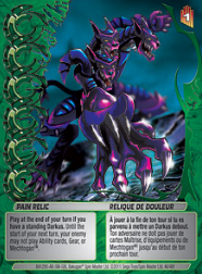 46f Pain Relic Bakugan Mechtanium Surge 1 48f Card Set