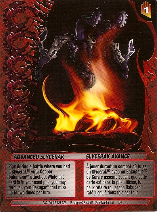 2 4a Advanced Slycerak Bakugan 1 4a Advanced Mechtogan Card Set