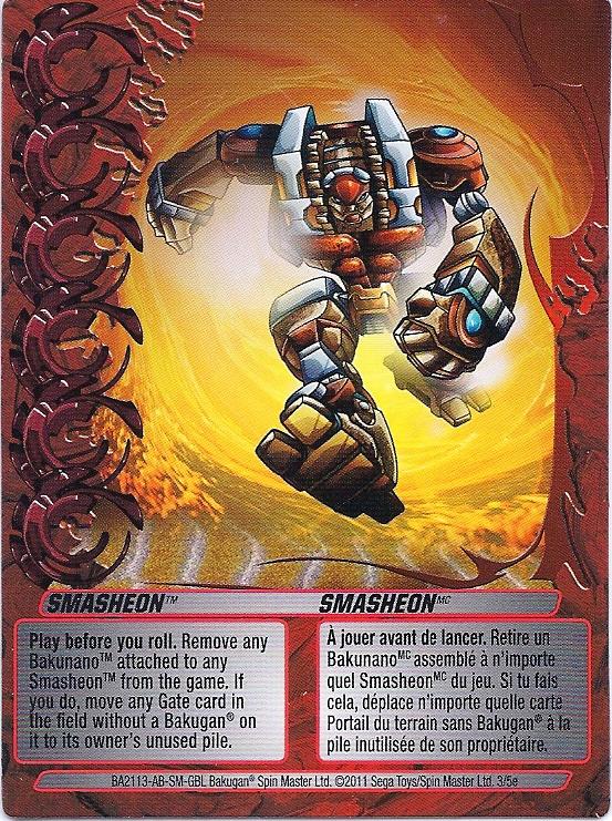 3 5e Smasheon Bakugan 1 5e Mechtogan Card Set